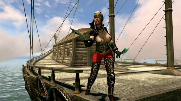 По квесту "Тени и шрамы" высадка у пиратов.)