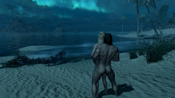 Остались вдвоем.)