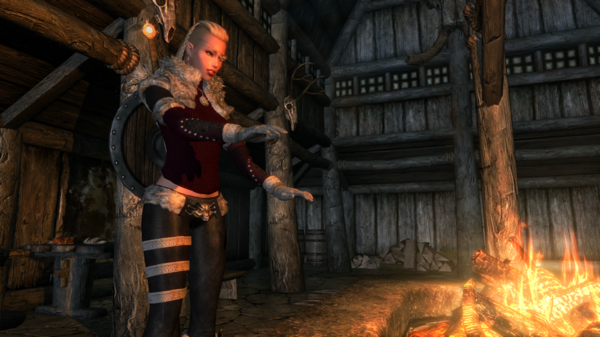 В придорожке.)