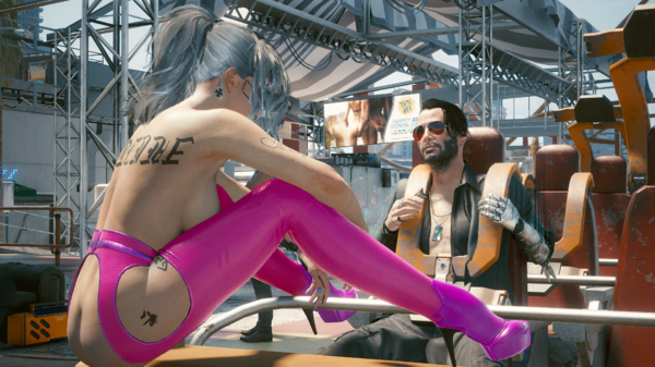 Джонни катает своих девушек.