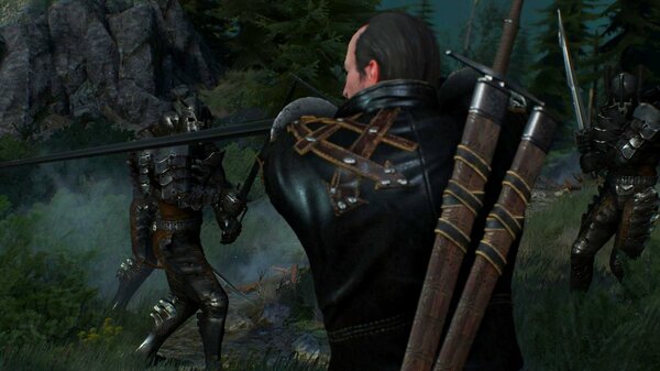 ЛАМБЕРТ и Геральт раздают Дикой Охоте.