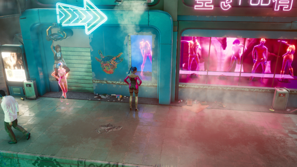 Юная Ви и голограмма ню девушки Джиг-джиг.