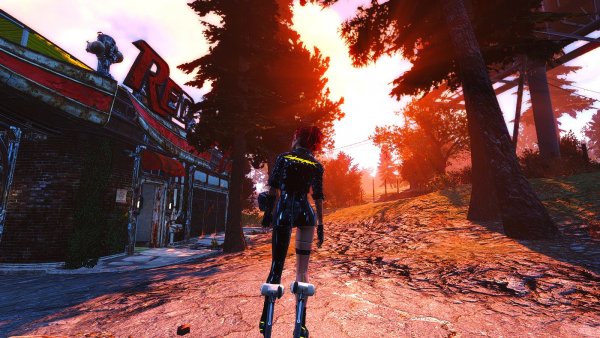 Закатный пейзаж.. Fallout-4 (Сборка 7.0)