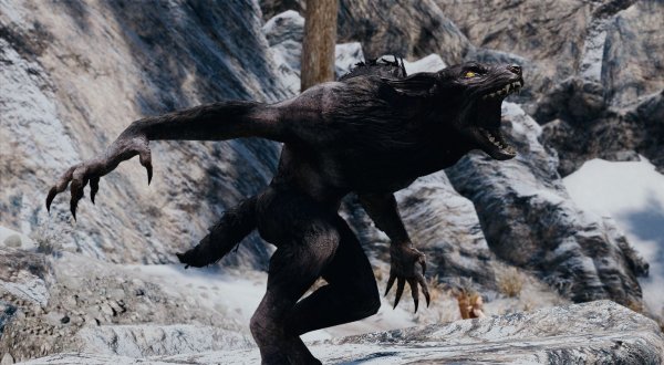 Дикий волчище.. Skyrim SE (сборка 7.0)