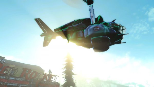 "Пчела" в небе Ядер-мира.. Fallout-4 (Сборка 7.0)