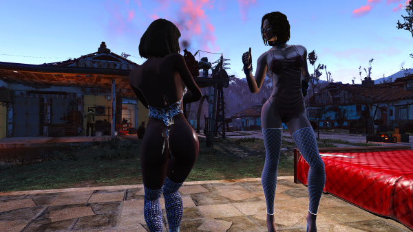 Трисс и работающая на неё поселенка.