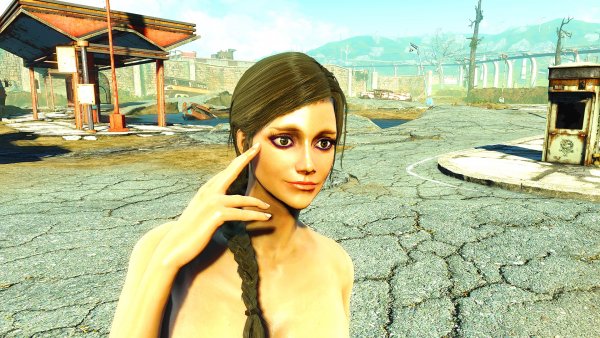 Алина на заправке