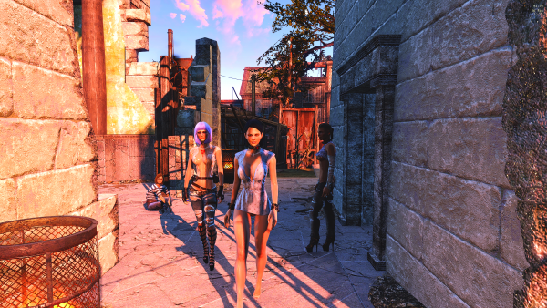 Рабыня в новом Super-mini платье.