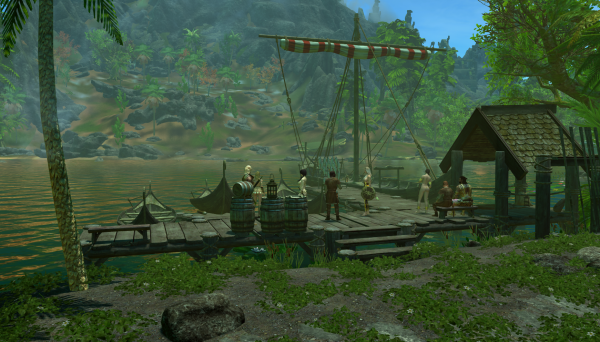 Ждем паром.)