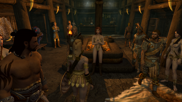 В какой - то таверне.)