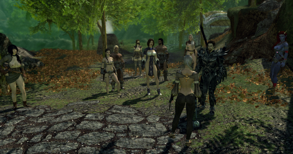 У Таверны "Красный фонарь" с Сэмом.)