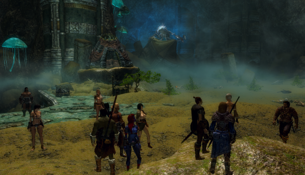 Все на одного.)