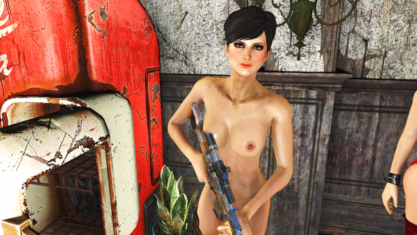 Милая и нагая Оператор-Мародёр.