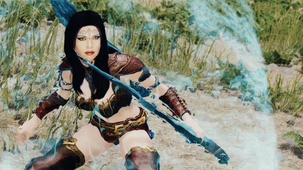 ЭЛЬФАЙНА в магическом щите.. Skyrim SE (Тропики 7.0)