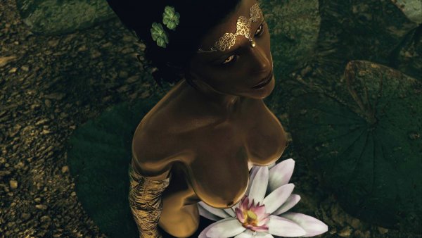 Дориана в лотосах.. Skyrim SE (Тропики 7.0)