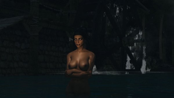 Зябко в ночной реке.. Skyrim SE (Тропики 7.0)