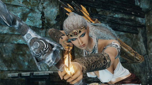 НИКА с луком.. SKYRIM AE (сборка 10)