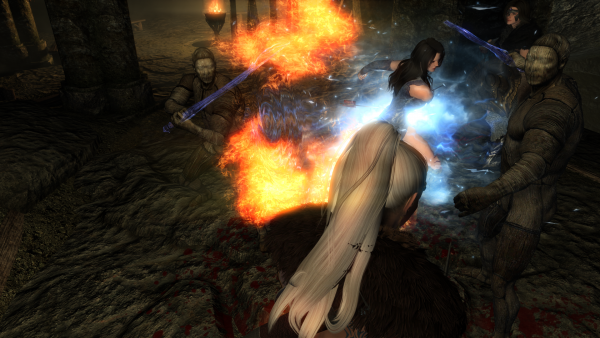 В Башне Светотени по квесту в Рифтене - манекены ожили)