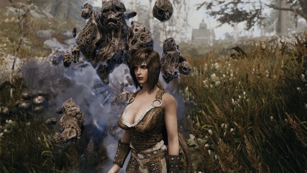 РИЯ с грозовым атронахам. SKYRIM AE (сборка 10)