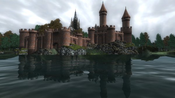 Дозор Дибеллы и его отражение в воде.