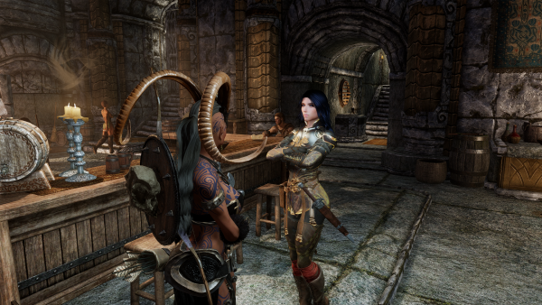 Катрия из квеста Затерявшееся в веках получает тельце)