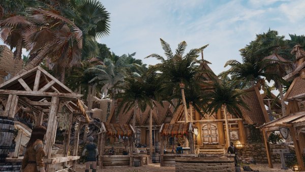 Рынок Вайтрана.. Skyrim SE (Тропики 7.0)