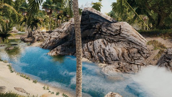 Тропическая река.. Skyrim SE (Тропики 7.0)