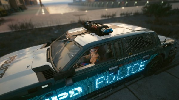 Ви катается в модном авто )) Cyberpunk 2077