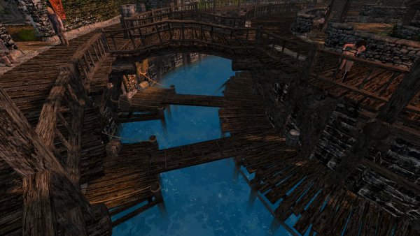 Вид на каналы Рифтена.. Skyrim SE (сборка 11)