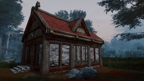 Пейзаж поместья Озерное.. Skyrim SE (сборка 11)