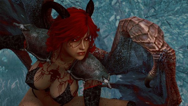 КОРТИ в образе суккубы.. Skyrim SE (сборка 11)