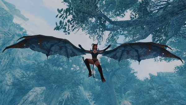 Летим со скал.. Skyrim SE (сборка 11)