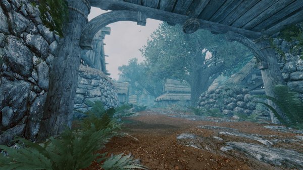 Вход в Ривервуд со стороны гор..