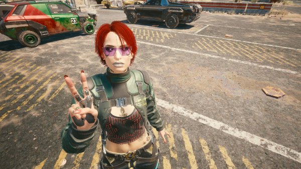 На автостоянке.. Cyberpunk 2077