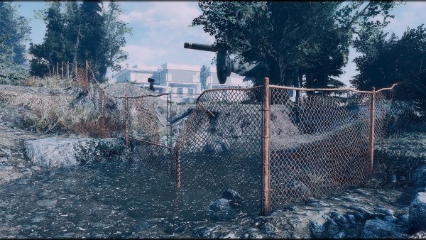 Забор котеджа.. Poselenia Windfire