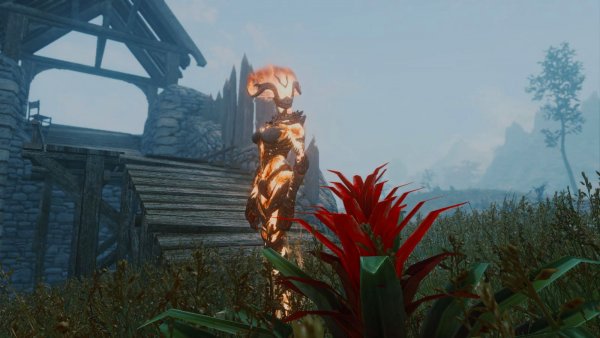 Огненный атронах.. Skyrim SE (сборка 11)