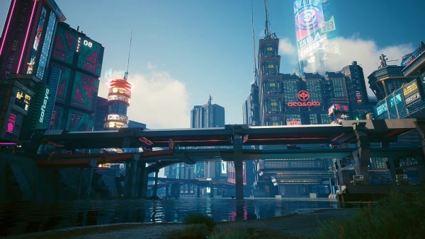 Город.. Cyberpunk 2077 глазами Windfire