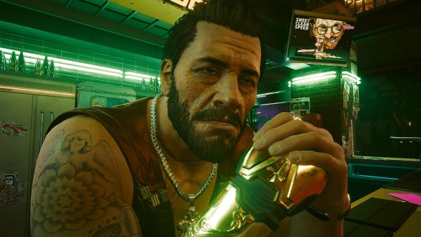 в баре.. Cyberpunk 2077