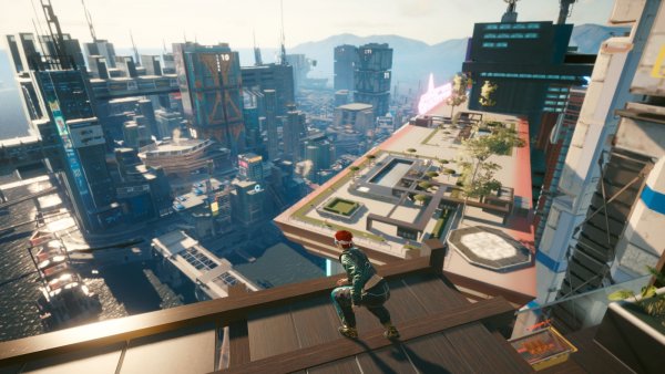 Ви крадется по крыше.. Cyberpunk 2077