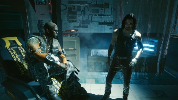 С Джони у нетранера.. Cyberpunk 2077