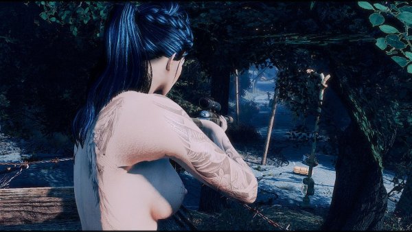 Присматривает Ева за мародерами.. Fallout-4 (Сборка 7.5)