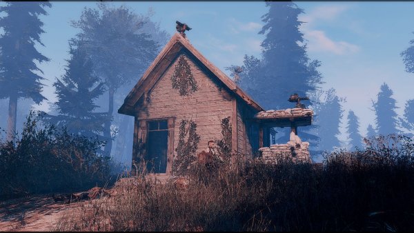 Домик на болотах (не ванильное поселение)