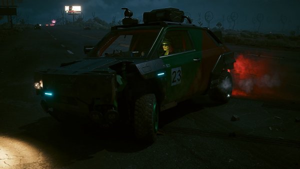 Ночной дрифт.. Cyberpunk 2077 глазами Windfire