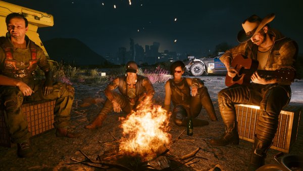 У костра.. Cyberpunk 2077 глазами Windfire