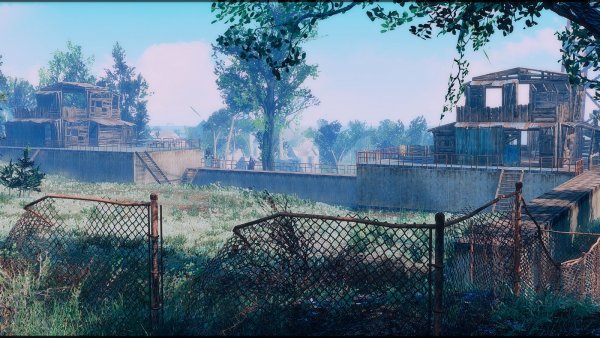 Хижины поселения.. Poselenia Windfire Fallout-4