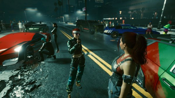 После гонки.. Cyberpunk 2077 глазами Windfire