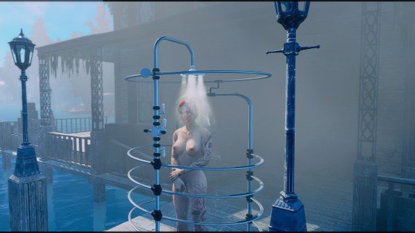 Душ после работы.. Poselenia Windfire Fallout-4