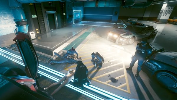 Вид от третьего лица! Джеки и Ню-Ви уложены лицом вниз.