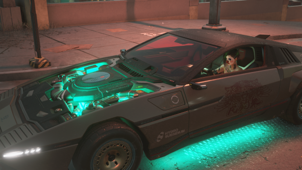 Джуди с неоновой подсветкой.