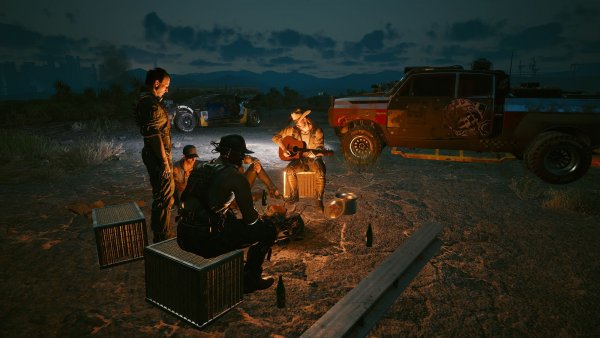 У костра.. Cyberpunk 2077 глазами Windfire